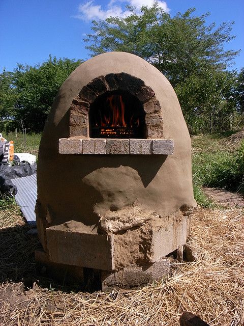 earthen barbecue oven