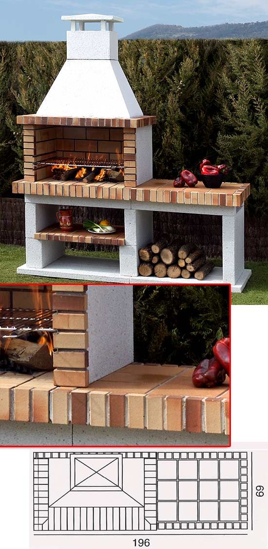 wood-fired oven for barbecue