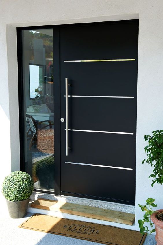 Modern aluminium main doors
