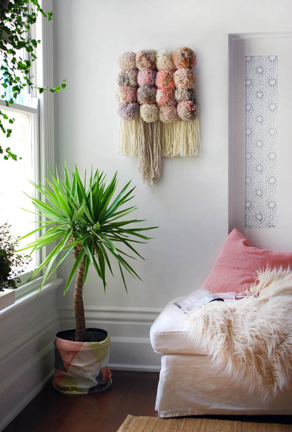 decorate with wool pompoms VIII