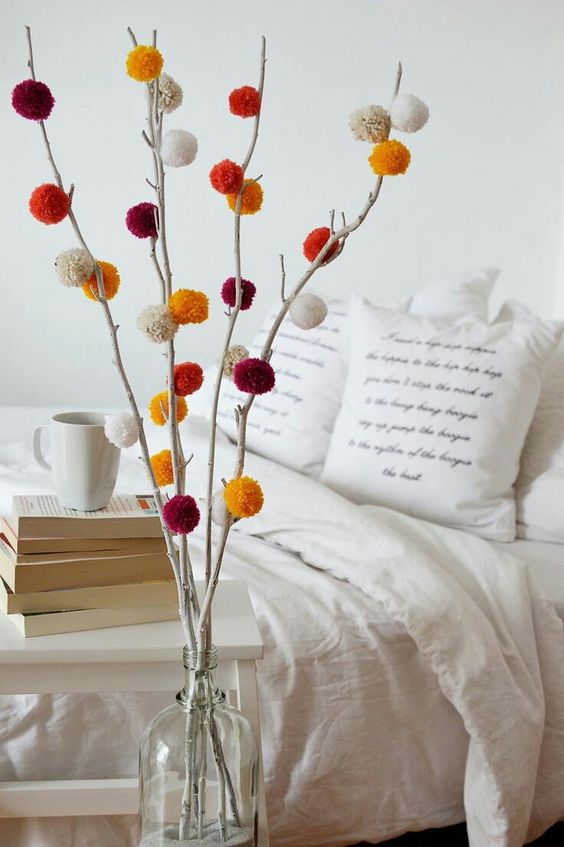 decorate with wool pompoms III