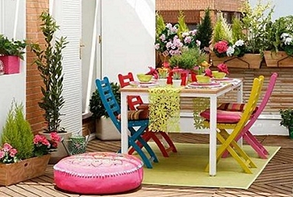 Low cost ideas for decorating the terrace