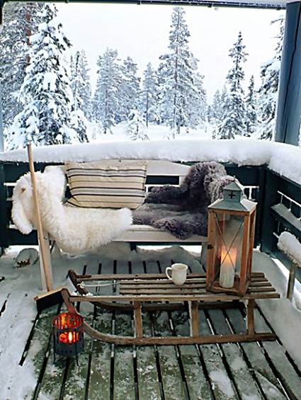 Terraces in winter