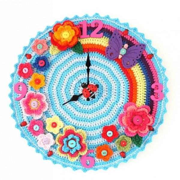 Crochet clock