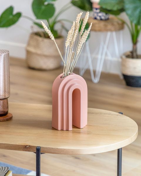 modern design vase in pink