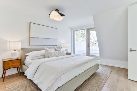 contemporary design bedroom in neutral tones