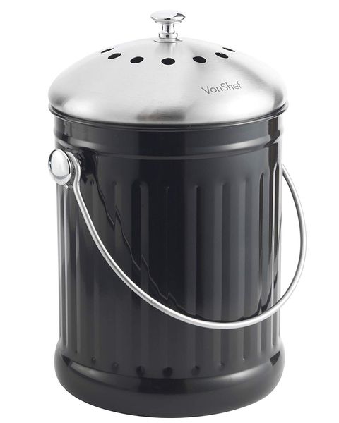 Organic waste bin with odour filter