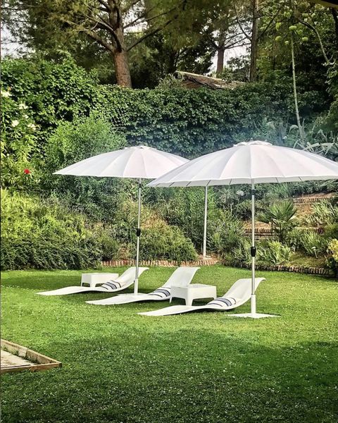 Design loungers for the pool area, at bibiana fernández's house