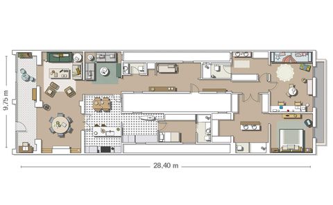 Renovated apartment in barcelona floor plan