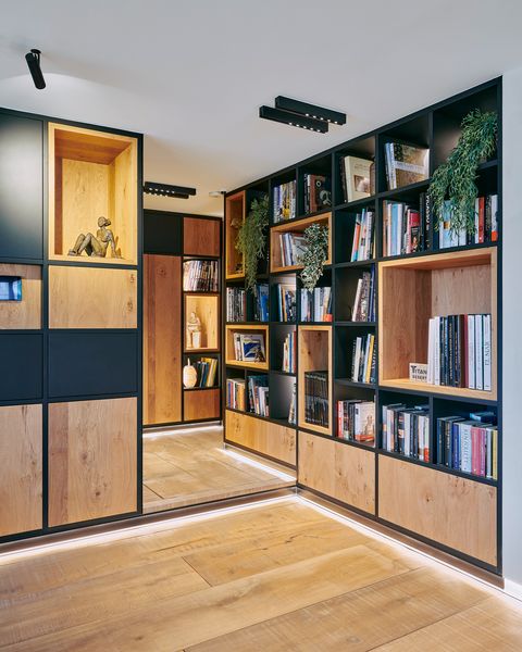 custom made modern design open bookcase