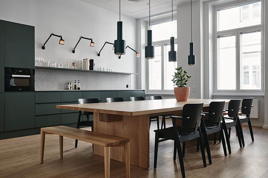 Lighting ideas for kitchens without wall units n.01