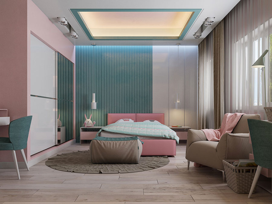 Ideas for decorating a pink bedroom n.07