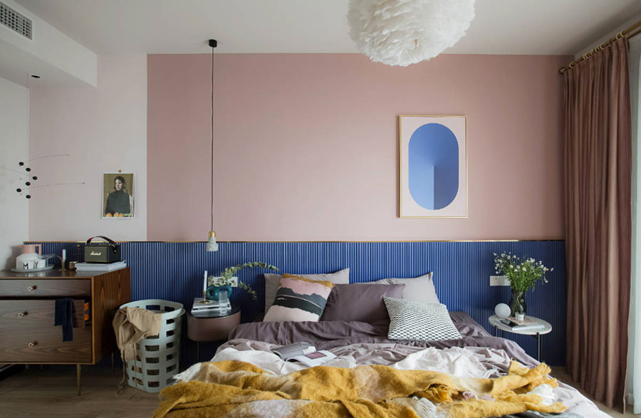 Ideas for decorating a pink bedroom # 21