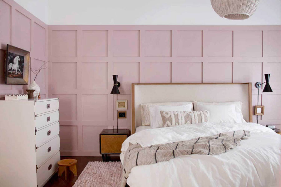 Ideas for decorating a pink bedroom # 17