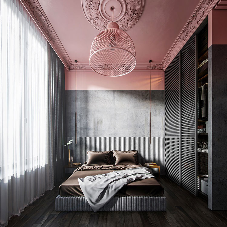 Ideas for decorating a pink bedroom # 12
