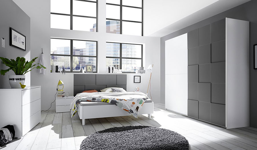 Gray and White Bedroom Decor Ideas # 04