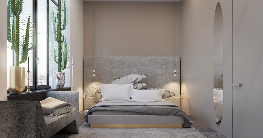 Taupe gray bedroom decor ideas # 02
