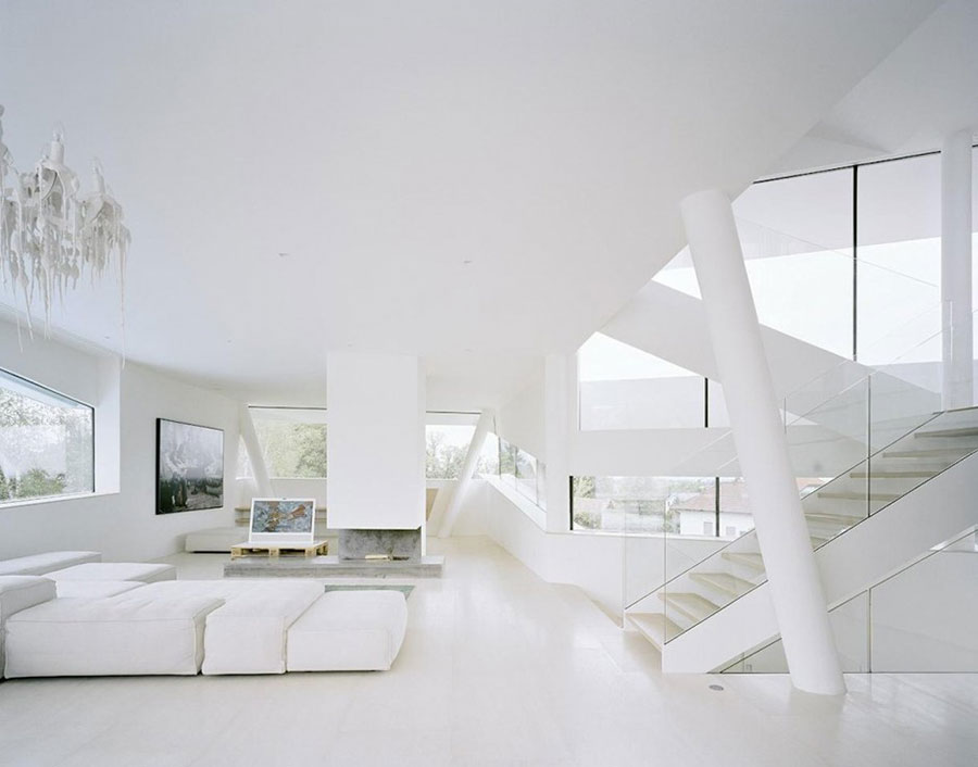 Ideas for decorating a white living room with a modern design n.08