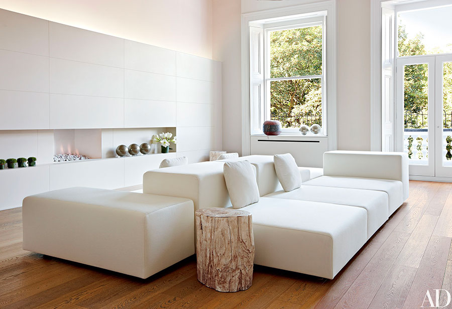 Ideas for decorating a modern white living room 02