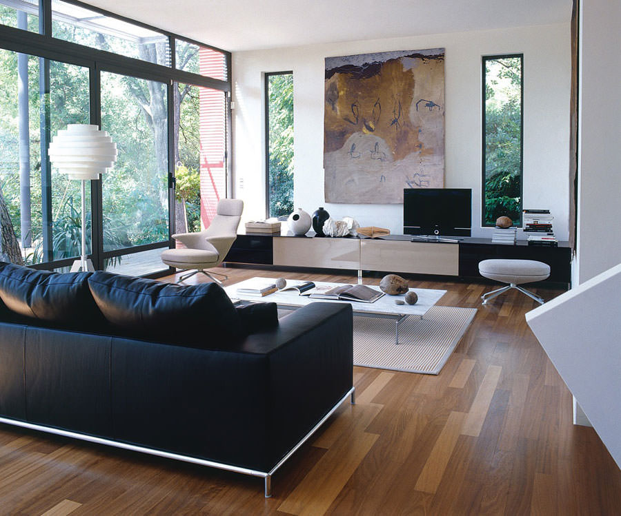 Ideas for decorating a black and white living room n.05