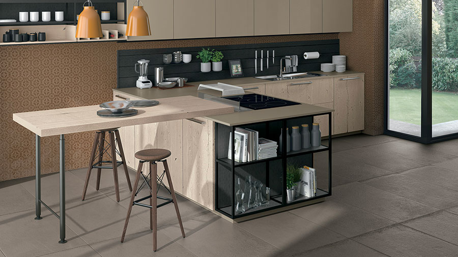Kitchen model with snack table n.03