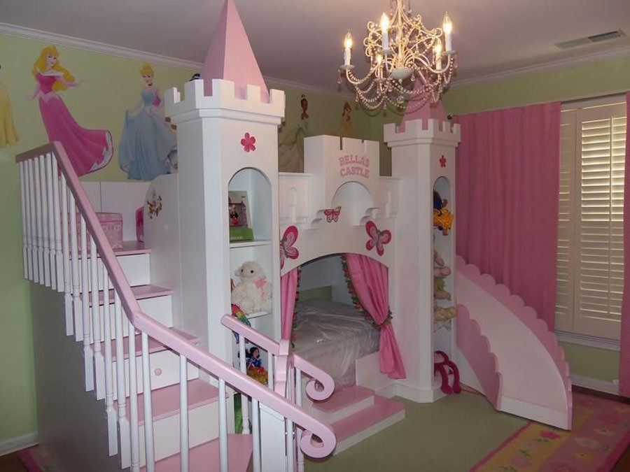 Disney princesses bedroom for children n.09