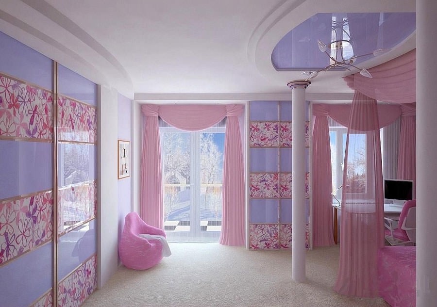 Disney princesses bedroom for children n.10