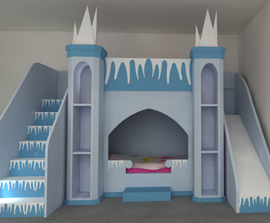 Disney princesses bedroom for children n.12