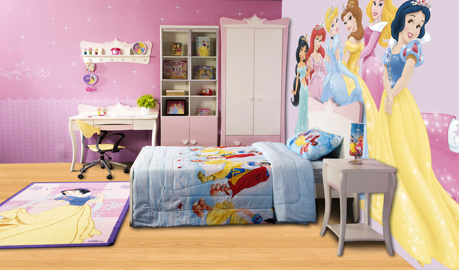 Disney princesses bedroom for children n.14