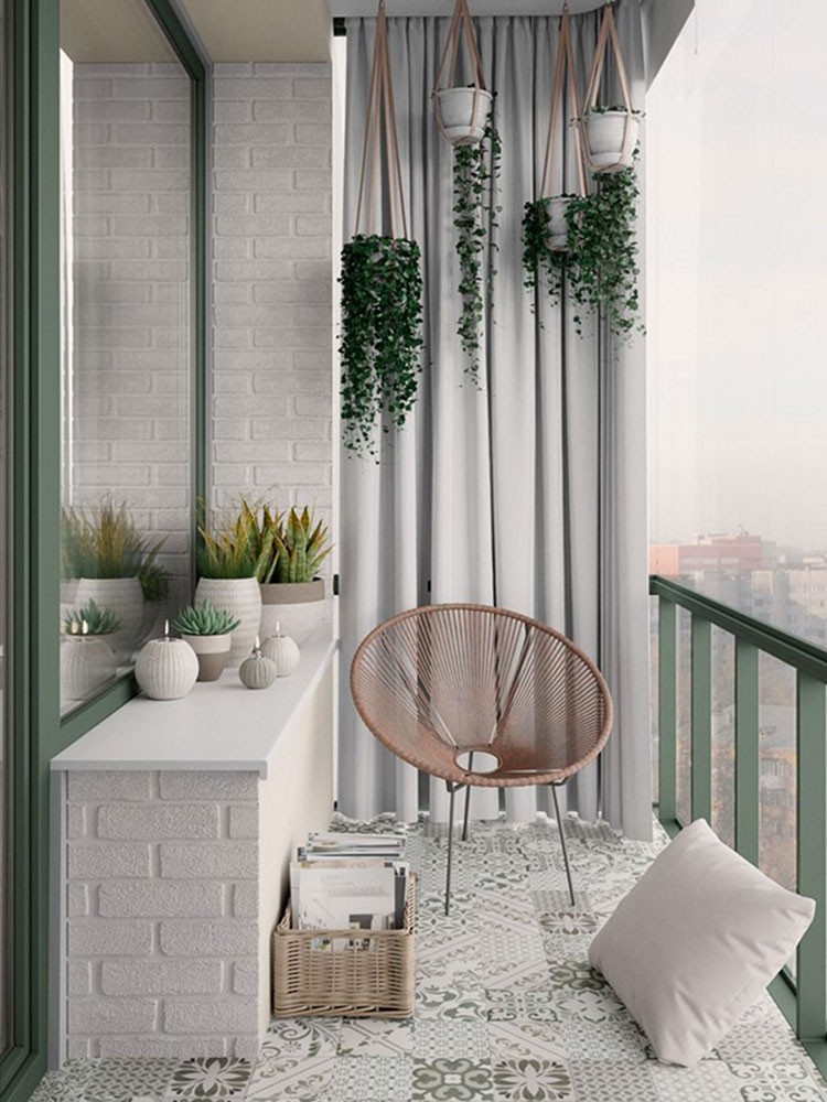 Ideas for decorating a small balcony n.04