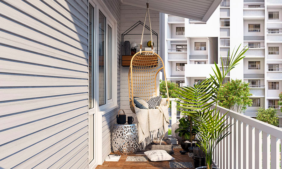 Ideas for decorating a balcony n.08