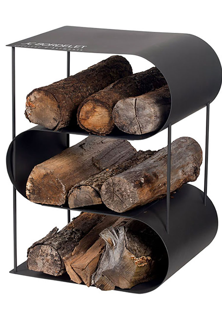 Indoor log holder model with modern design n.13