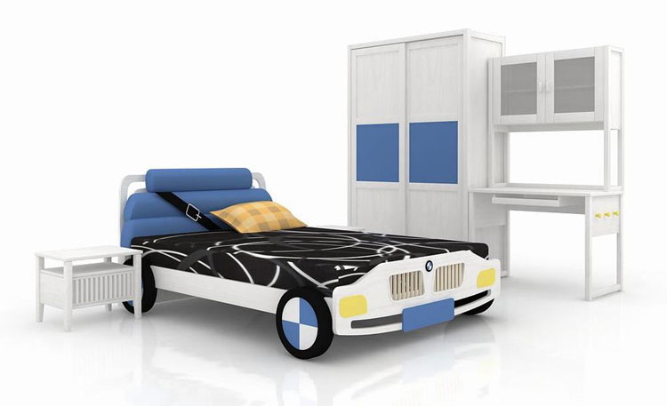 Car-shaped bed for children n.30