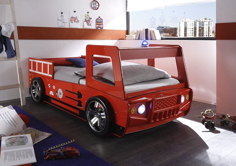 Fire Truck Shaped Bed 1