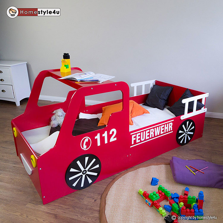 Fire truck shaped bed 2