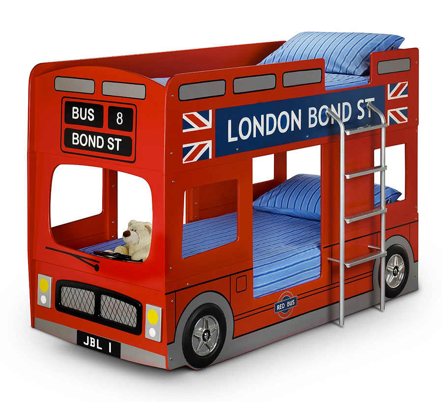 Bus-shaped bunk bed