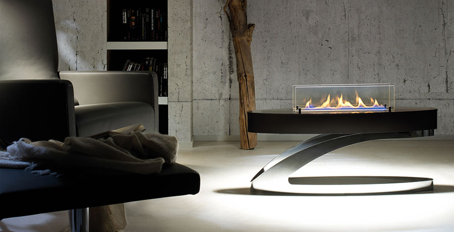 How to furnish a living room with a bioethanol fireplace