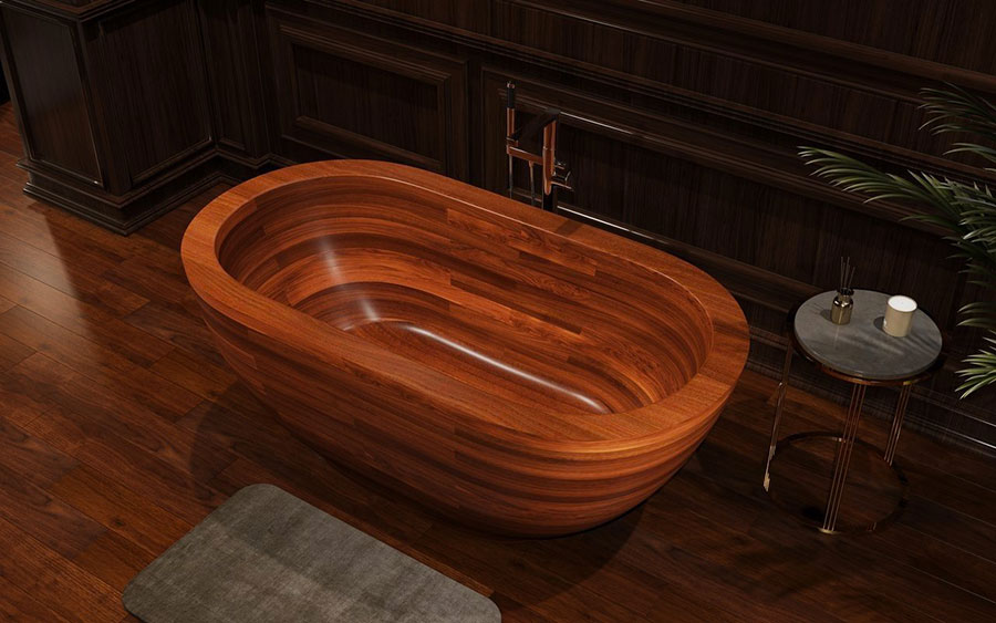 Aquatica Wooden Bathtub Model # 01