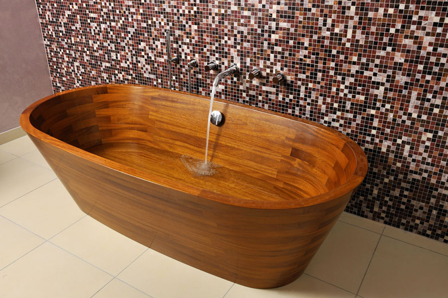 Wooden bathtub model Image n.02