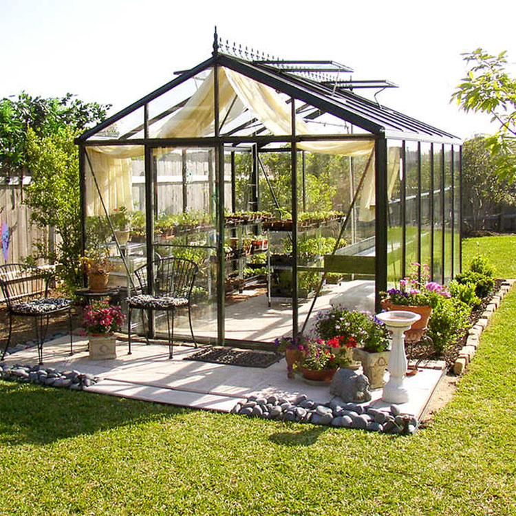 Glass garden greenhouse model # 27