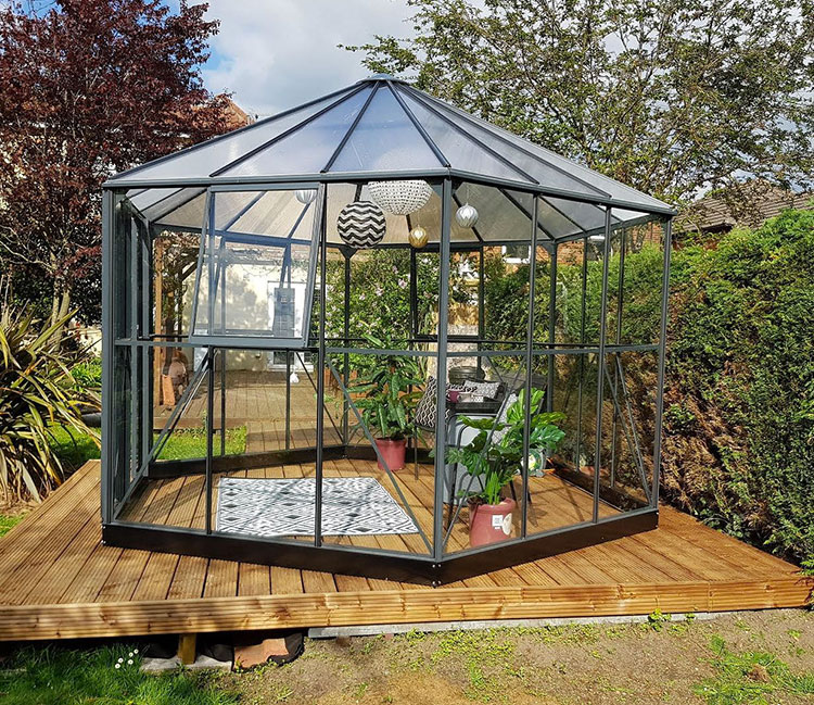 Glass garden greenhouse model # 30