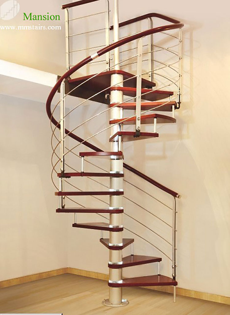 Spiral staircase model with wooden structure n.15