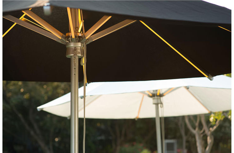Parasol with integrated led lights n.3