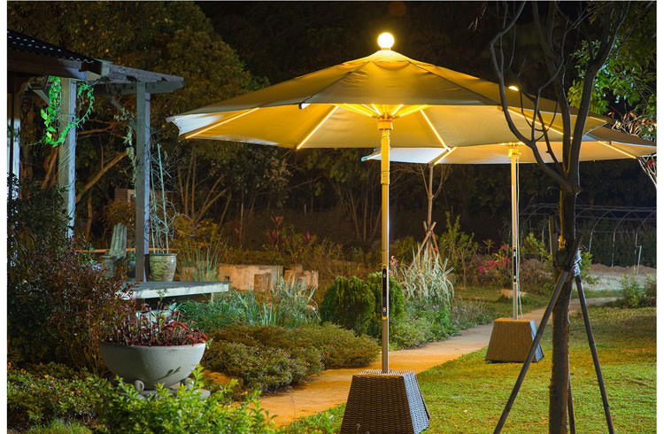 Parasol with integrated led lights n.2