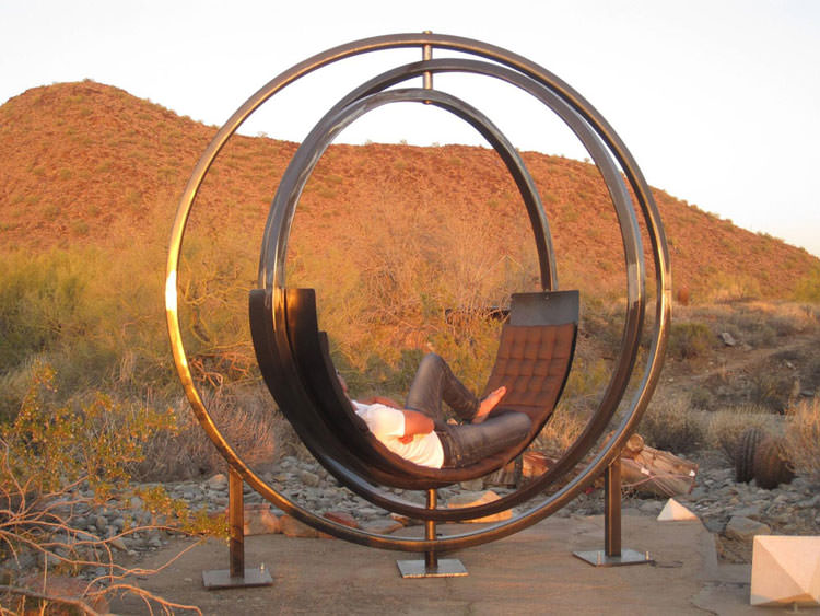 Spectacular interactive outdoor chair n.01
