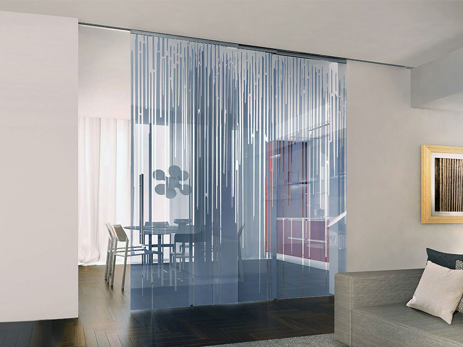 Sliding Glass Dividing Wall Model for Homes # 03