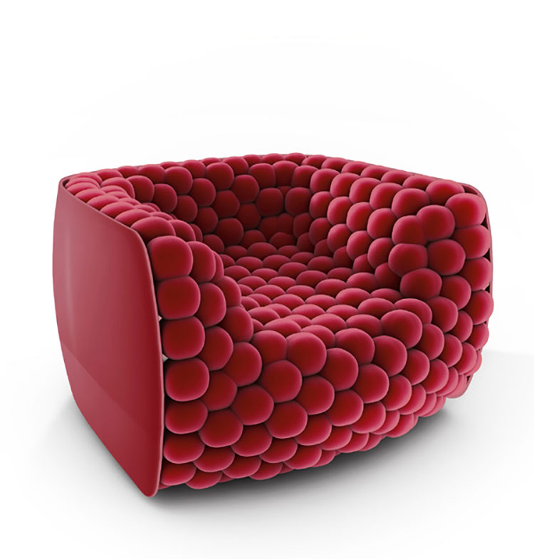 Blueberry Armchair by Carlo Colombo