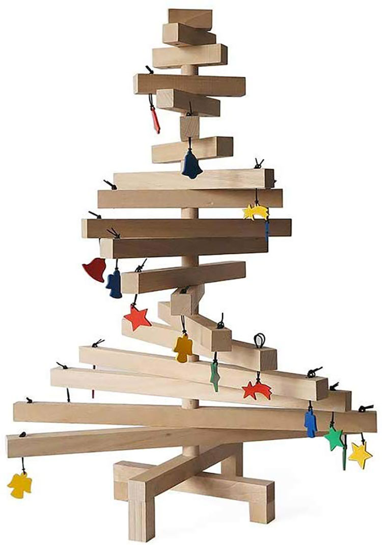 Modern Wooden Christmas Tree Template # 04
