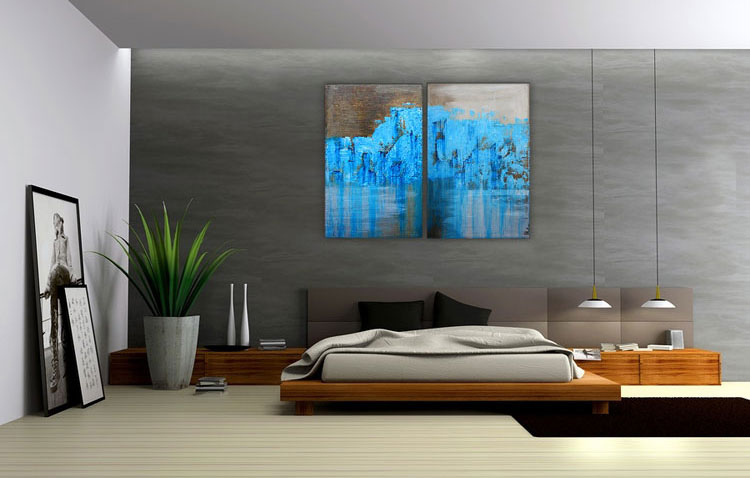 Abstract painting for the bedroom n.16