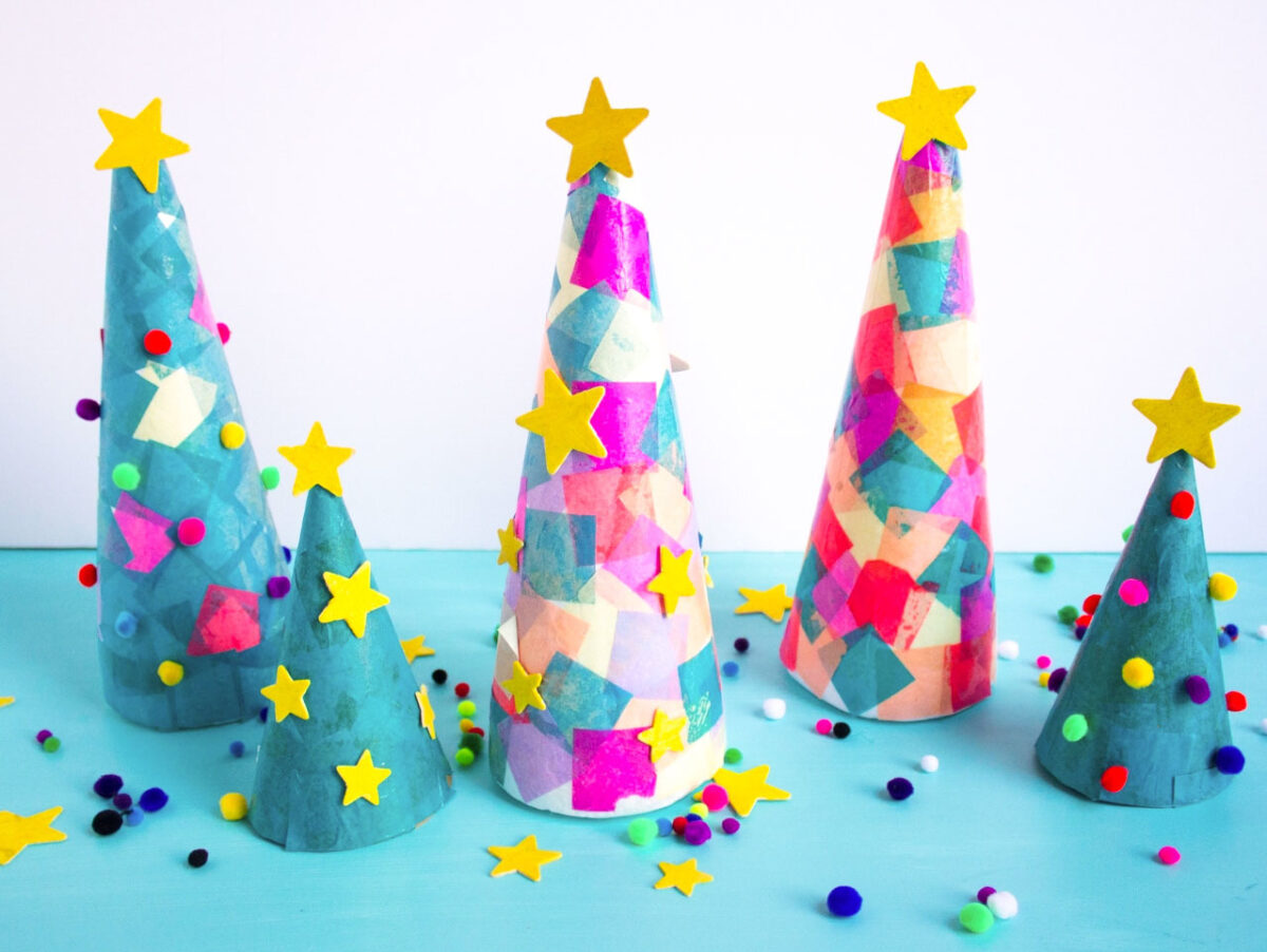 3 Christmas decorations with crepe paper  Decor Scan  The new way of